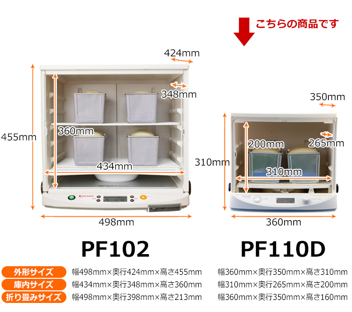 洗えてたためる発酵器mini PF110D | 日本ニーダー株式会社